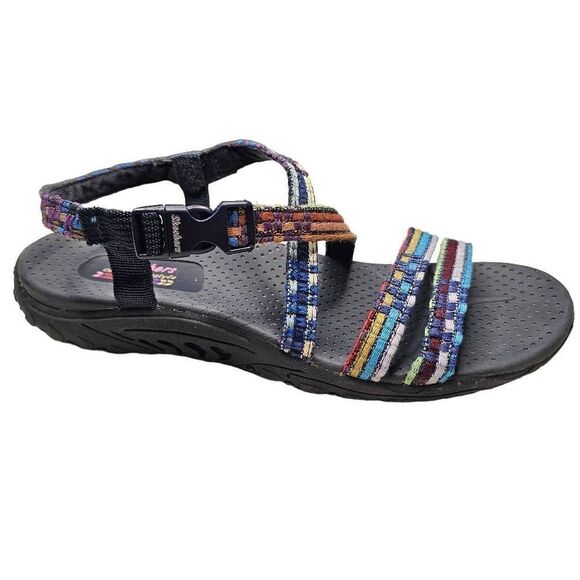 Skechers Sandals Size 10 Womens Reggae Sew Me Strap Sandals - Picture 5 of 10